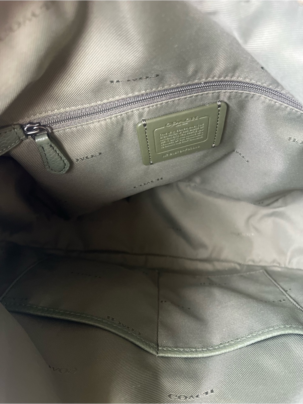 Coach Pebbled Leather Hobo Bag in Olive Surplus Green Style F33000 - Picture 12 of 14